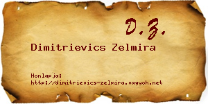 Dimitrievics Zelmira névjegykártya